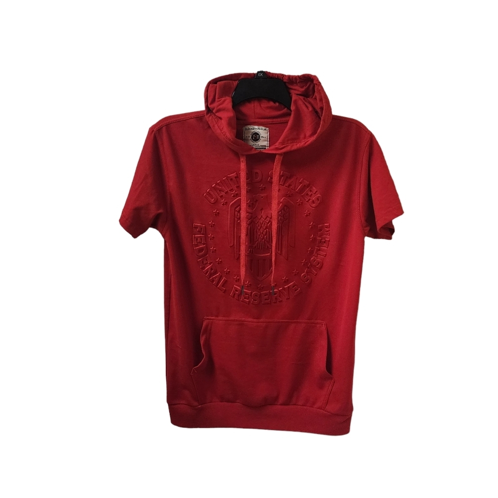 Bleeker and Mercer Red Hooded Shirt